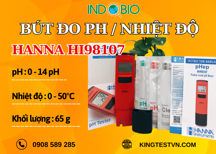 Bút đo pH/Nhiệt độ Hanna HI98107